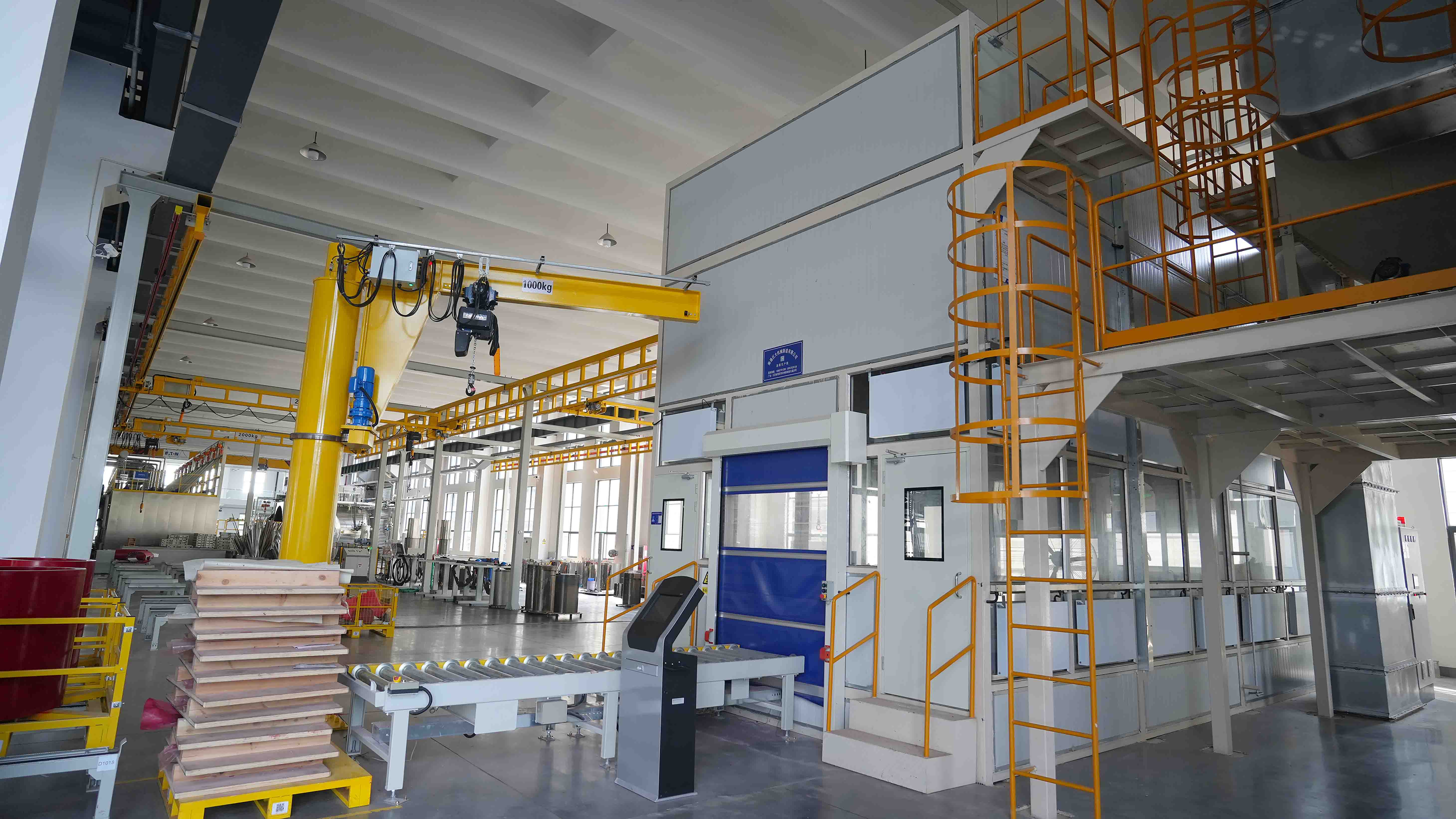 Dry-type transformer coil grinding room